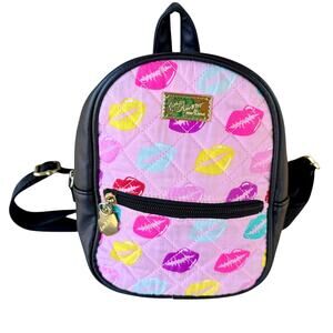 Betsey Johnson Luv Betsey Lips Mini Backpack